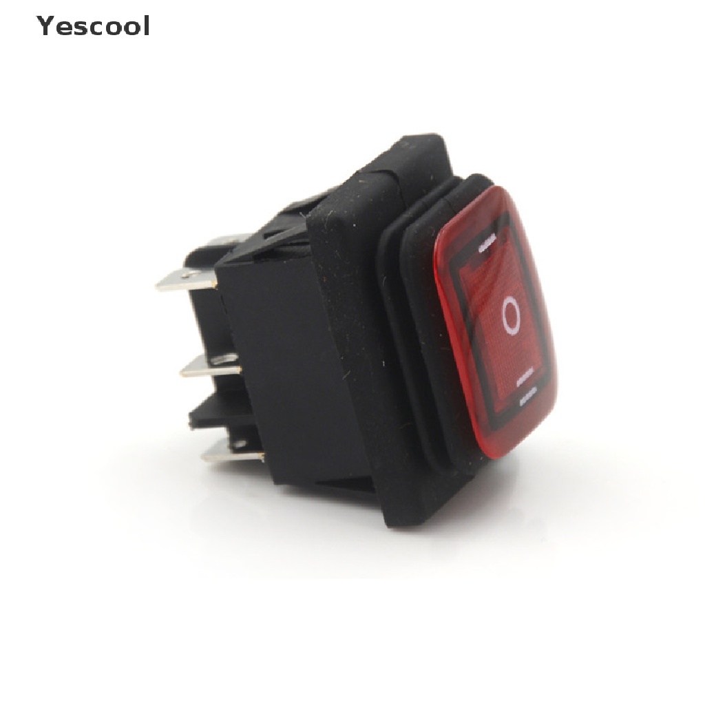 Yes Saklar Rocker Switch 3 Posisi 6Pin DC 12V Anti Air Dengan Lampu LED Untuk Mobilperahu