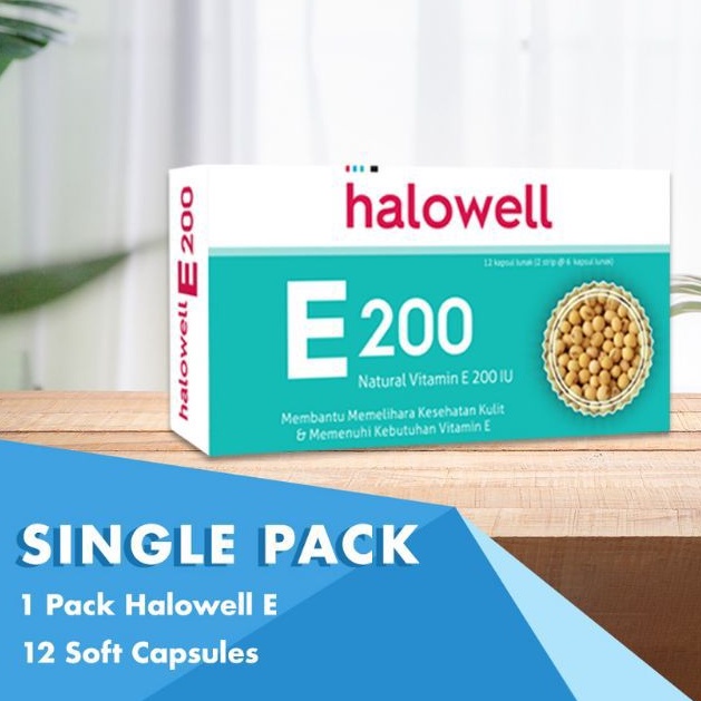 HALOWELL VITAMIN E 200 VE200 ISI 2 STRIP