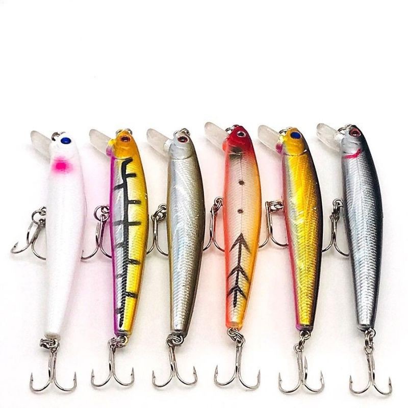 10cm/10g Minnow Fishing Lure Fishing Bait Crankbait Fishing Gear Wobbler Swimbait Hooks Bass