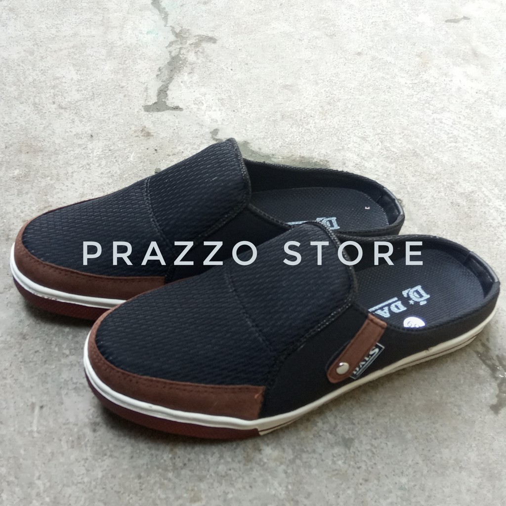 Wise - Sandal Selop Pria - Sandal Pria - Hitam Kombinasi Coklat - SK01