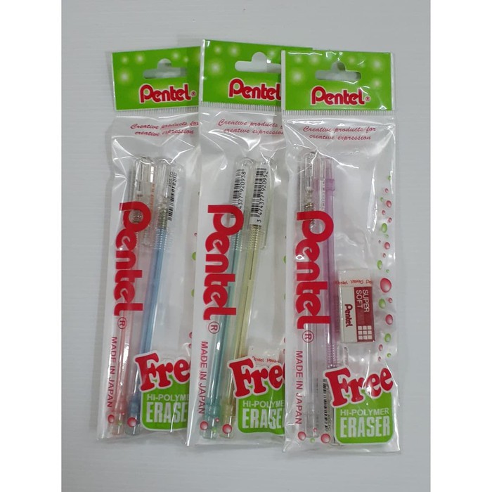 

PENSIL MEKANIK PENTEL 0.5mm | SET ISI 2 PENSIL FREE PENGHAPUS