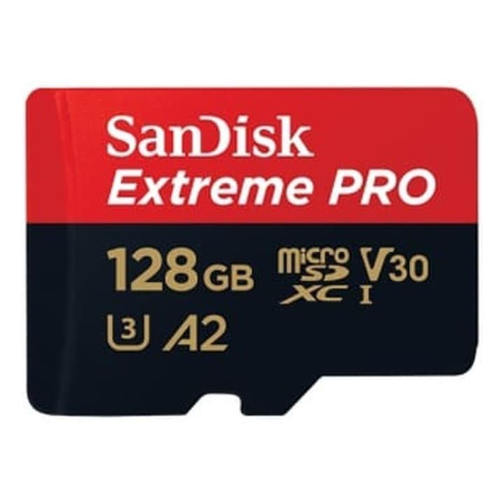 Memory 128GB 200mbps | Sandisk Extreme Pro Micro SD CL10 128GB SDHC A2, UHS-1, R/W 200mbps - Origanal Garansi Resmi