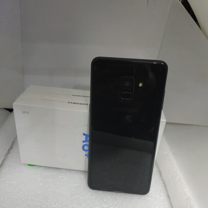 Promo Samsung A8 Plus ram 6/64GB sein fullset Mulus Berkualitas-1