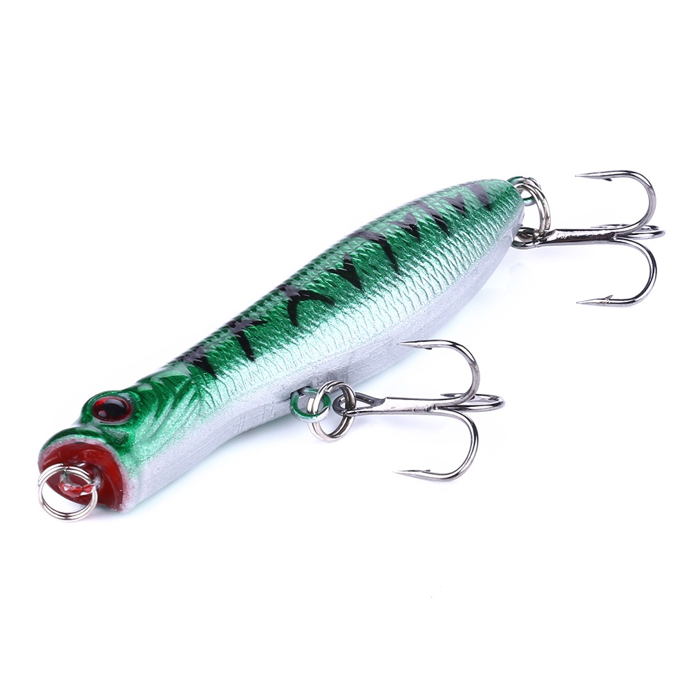 HENGJIA 15Pcs Popper Umpan Pancing Swimbait Fishing Lure Ikan Bass Bait Tackle