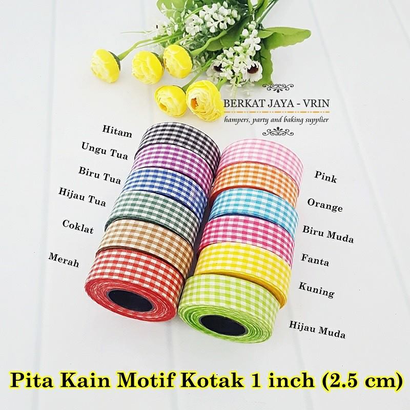 

Pita Kain Motif Kotak 1 inch (2.5 cm)
