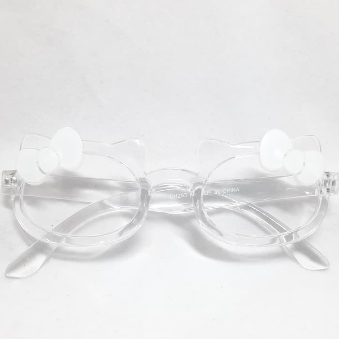 Kacamata Anak Perempuan Pita Hello Kitty Transparan 293CH