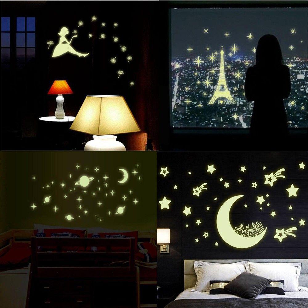 Preva Stiker Dinding Fluorescent Art Mural DIY Dekorasi Rumah