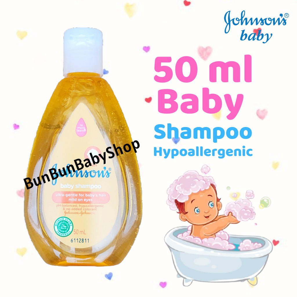 Johnson's Baby Shampoo 50ml Perlengkapan Mandi Bayi Baru Lahir Shampo New Born Johnsons Murah Bunbun