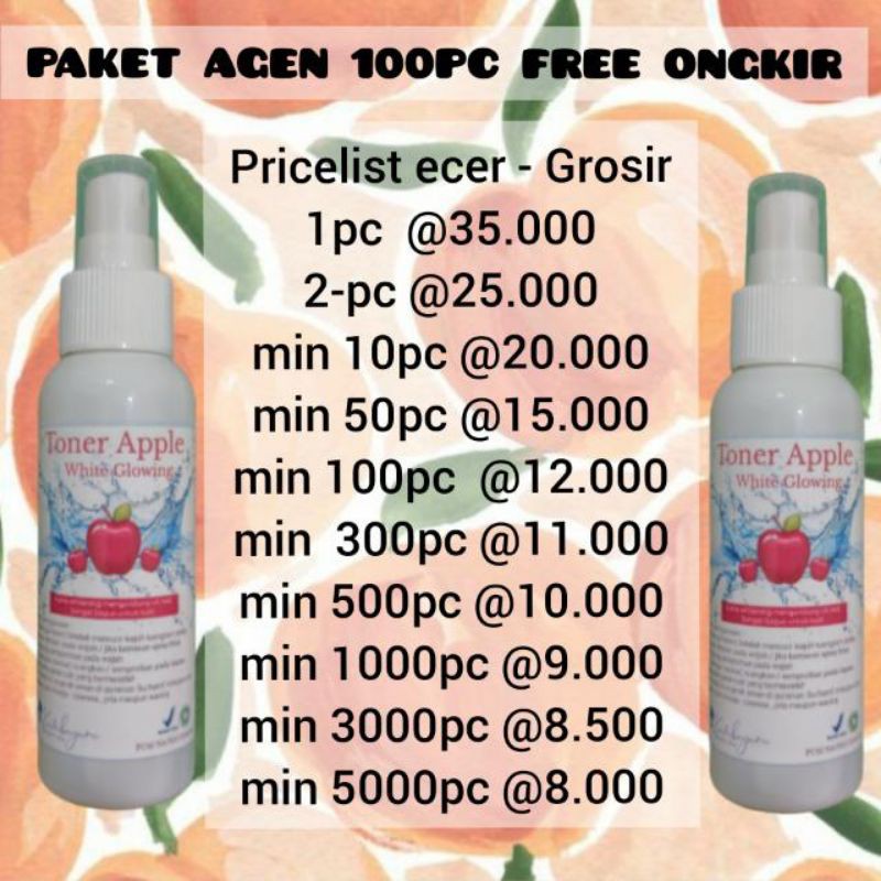 Toner Cuka Apel White Glow Indonesia