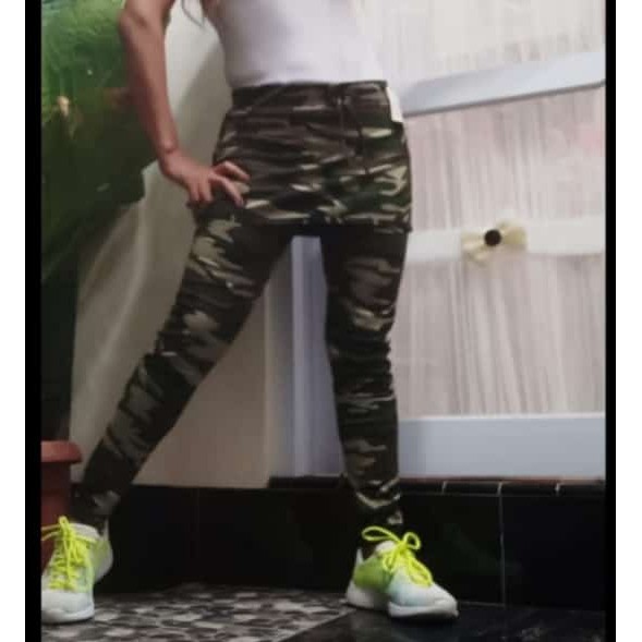 CELANA ARMY WANITA - LEGGING ARMY WANITA