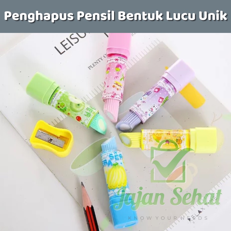 Penghapus Pensil Bentuk Lucu Unik