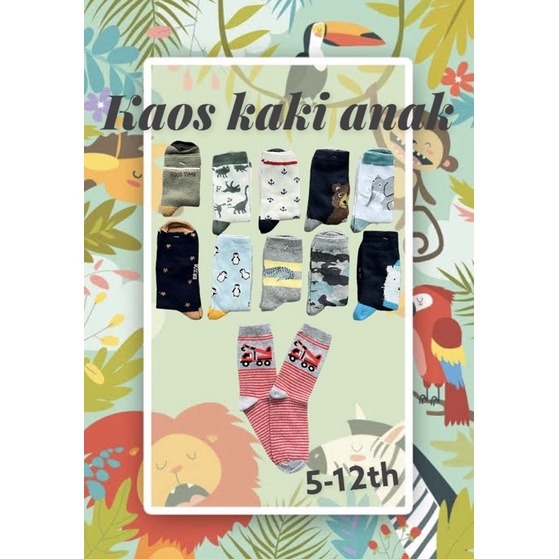 KAOS KAKI PANJANG ANAK SEKOLAH 5-10th