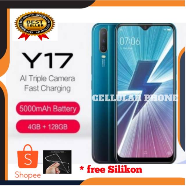 Vivo Y17 Ram 4/128 handphone Termurah Dengan Batrei Besar 5000 Mah 20 MP Kamera depan