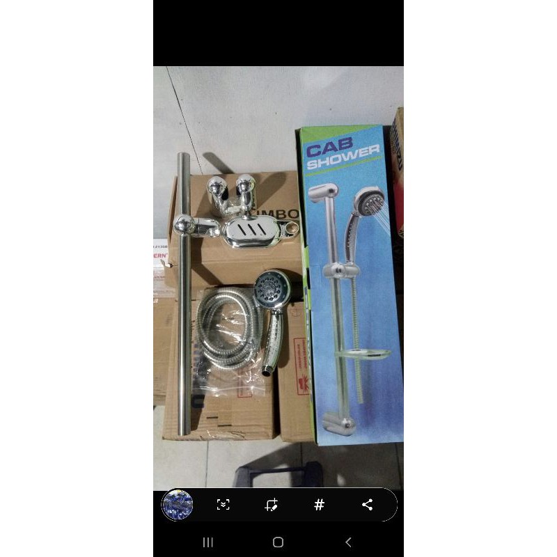 cab shower tiang