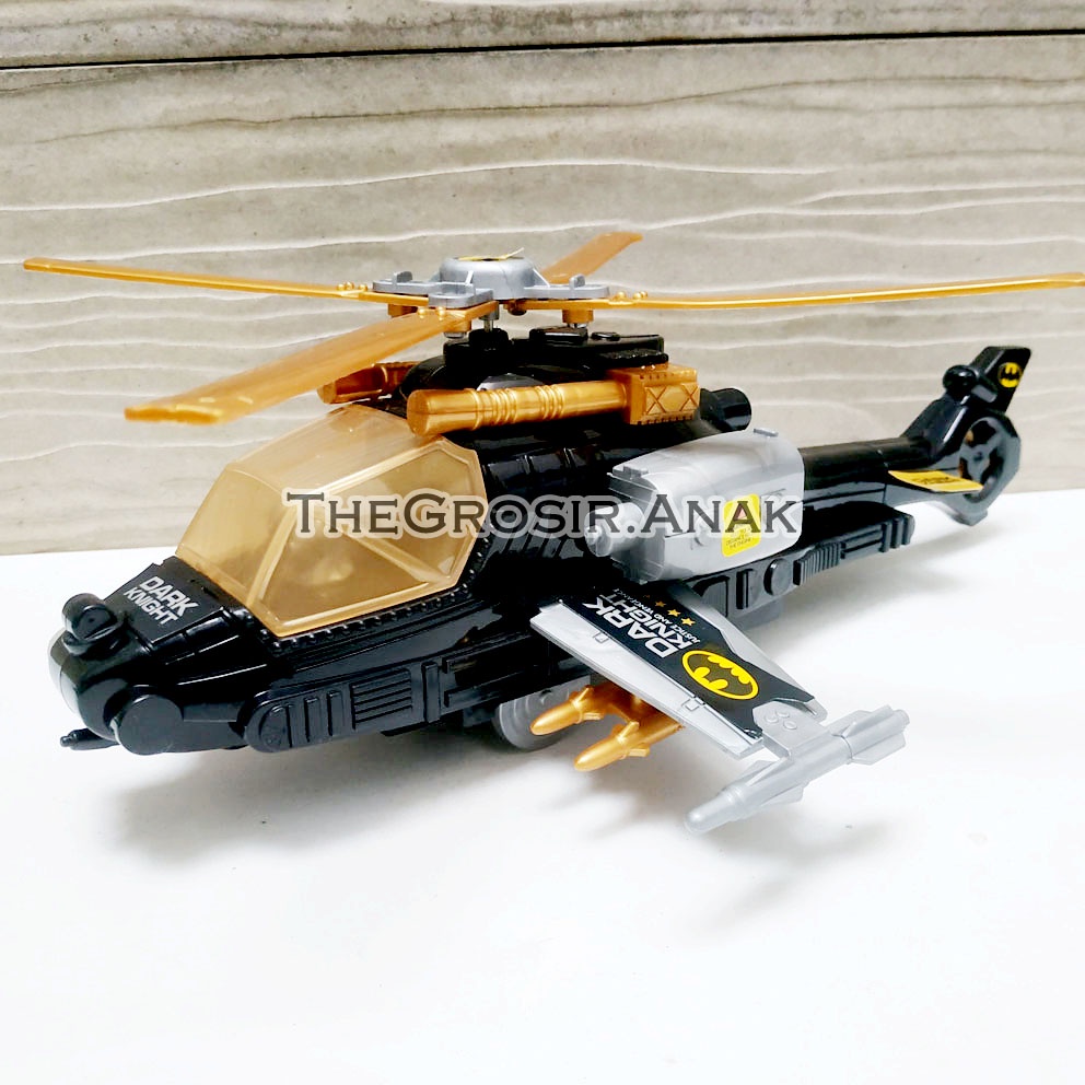 Battle Helicopter Apache Tarik Superheroes Series Mainan Helikopter Avengers Batman Captain America