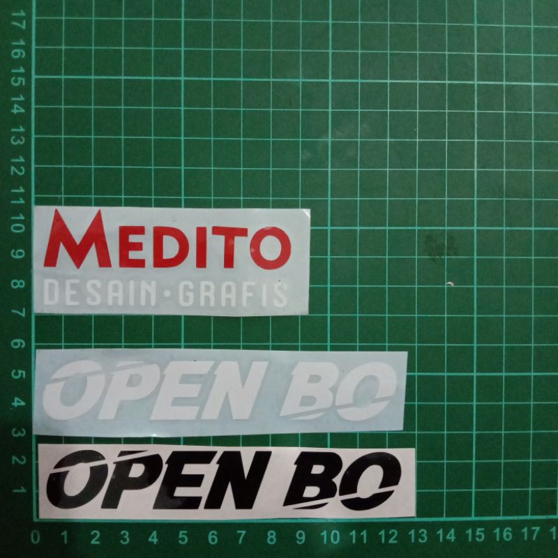 Sticker Cutting Open BO