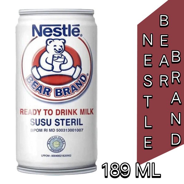

Nestle Bear Brand Susu Steril 189 ML