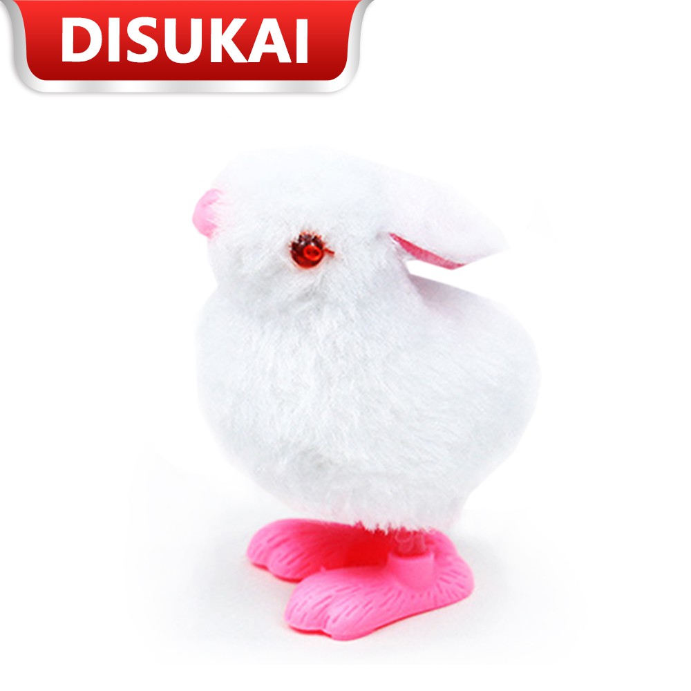 【Stok Baru】Mainan kelinci bulu yang lucu Model kelinci bulu berjalan otomatis