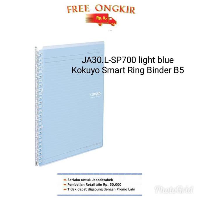 

BISA BAYAR DITEMPAT JA30.L-SP700. KOKUYO SMART RING BINDER B5- LIGHT BLUE - Biru Muda OBRAL Kode 70