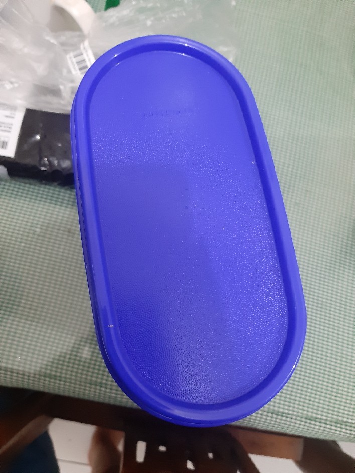 ✥➴ Sale! Seal / Tutup Tupperware Mm Oval - Biru New Arrival