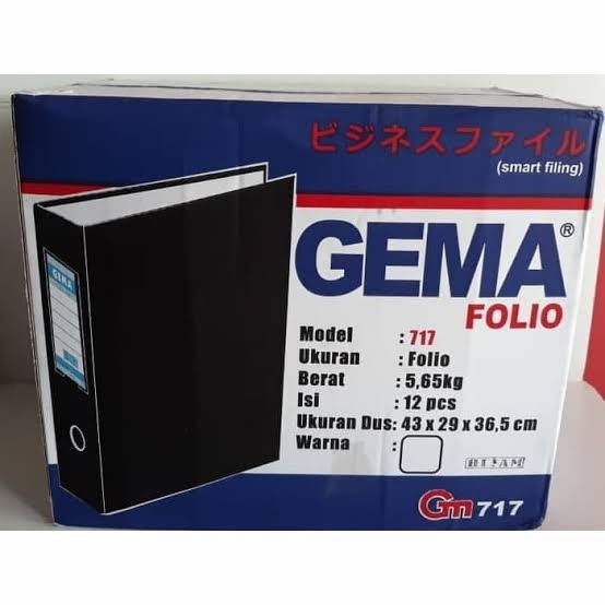 

Odner Gema 717 Folio (1 karton/dus = 12 pcs) RB9