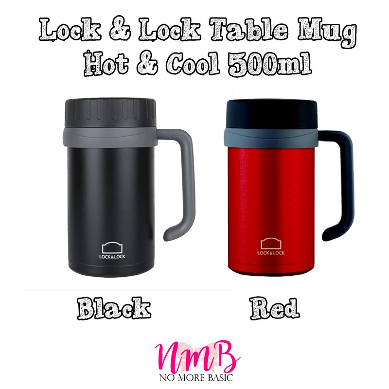 Lock &amp; Lock Hot &amp; Cool Table Mug 500ml - New Basic Outdoor Mug Cup - Gelas Thermos Panas