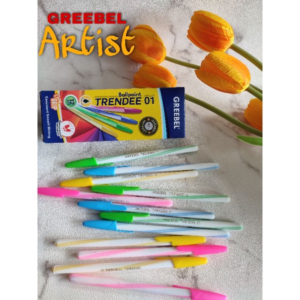 

Pulpen Greebel Trendee 01 Black - 12 Pcs