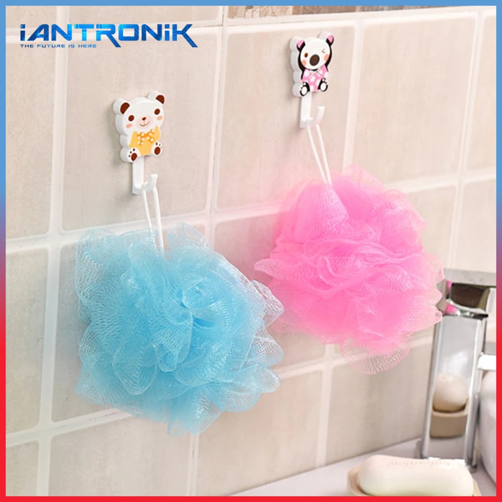 Spons Jaring Sabun Cair / Spon Mandi Warna Warni / Shower Puff Sponge