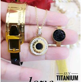 Titanium Set Perhiasan Wanita Dewasa 138225