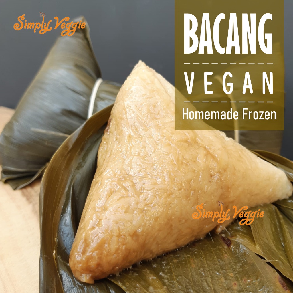 Bacang Vegetarian Khas Tangerang Beku 2 pcs / Bacang Vegan Frozen