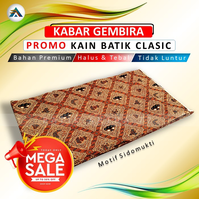 Kain Batik Jarik Solo Premium Jarik Jarek kain panjang Pengantin Sidomukti Batik Bahan Halus Adem