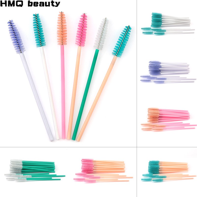 Ready Stock/11 Warna Eyelash Brush/Mascara Brush/Kuas Bulu Mata Sekali Pakai/Sikat Maskara