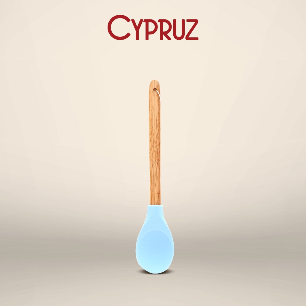 Cypruz Utensil Gg.Bambu+Silicone: Sendok Serving 24/360X1