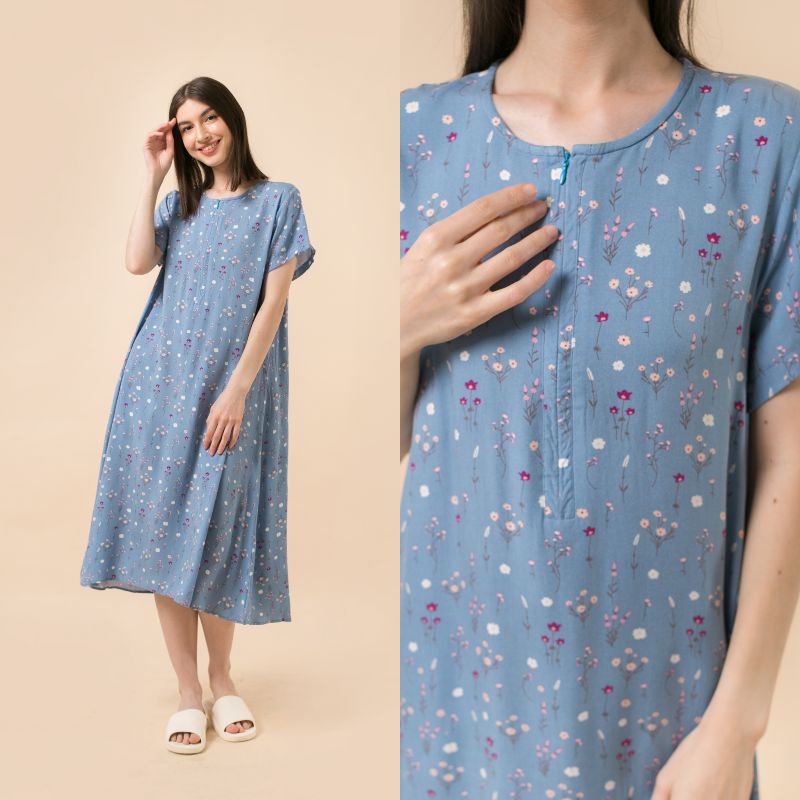 [BISA COD] DASTER KHALIFS BY KHALIFS.SLEEPWEAR | KHALIFS.ID-Alena Sophia Azure