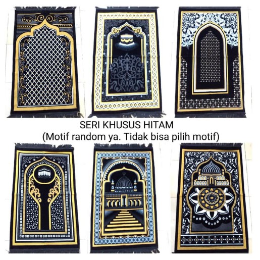 SAJADAH TURKI ARAHMAN KHUSUS HITAM PUTIH/ BAHAN HALUS HARGA MURAH