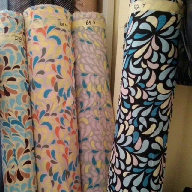 KAIN CREPE DIAMOND BAHAN GAMIS MUKENA TUNIK JILBAB WANITA METERAN