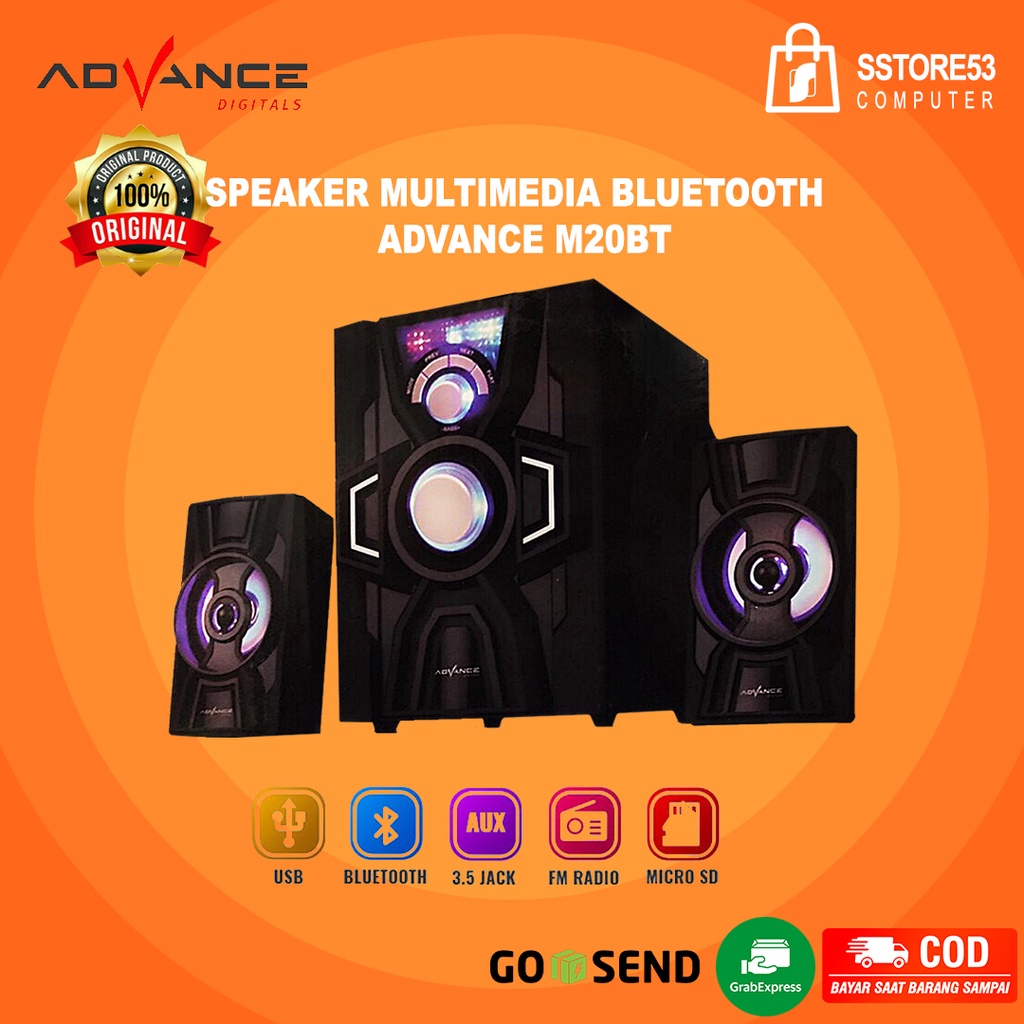 Speaker Bluetooth Advance M20BT Aktif 2.1 Bluetooth Multimedia
