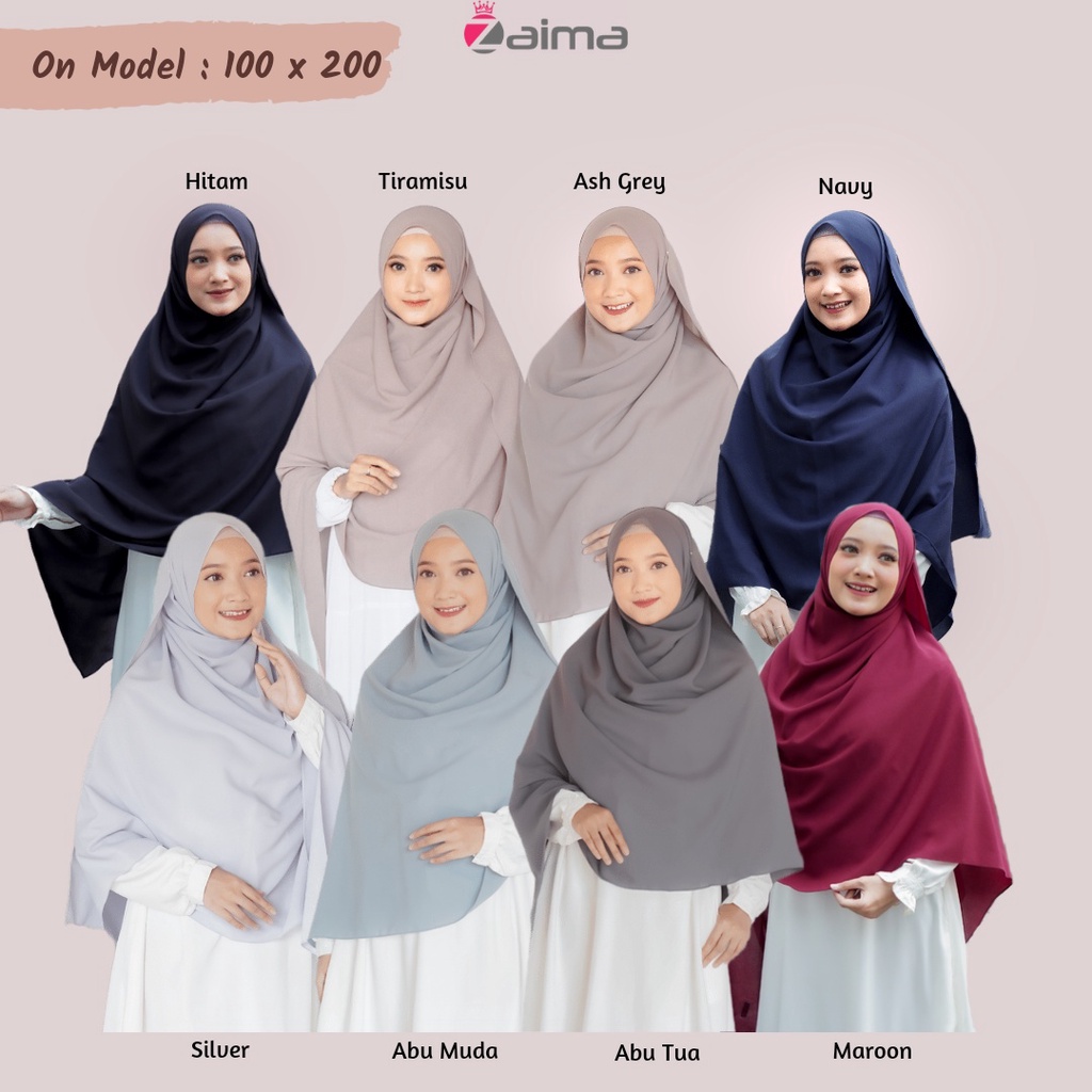 Pashmina Jumbo Syari 200 x 100 Lebar Besar Diamond Italiano-3