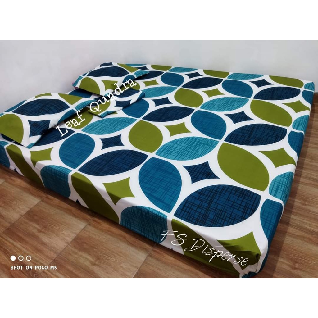 sprei homemade murah karakter motif leaf quandra