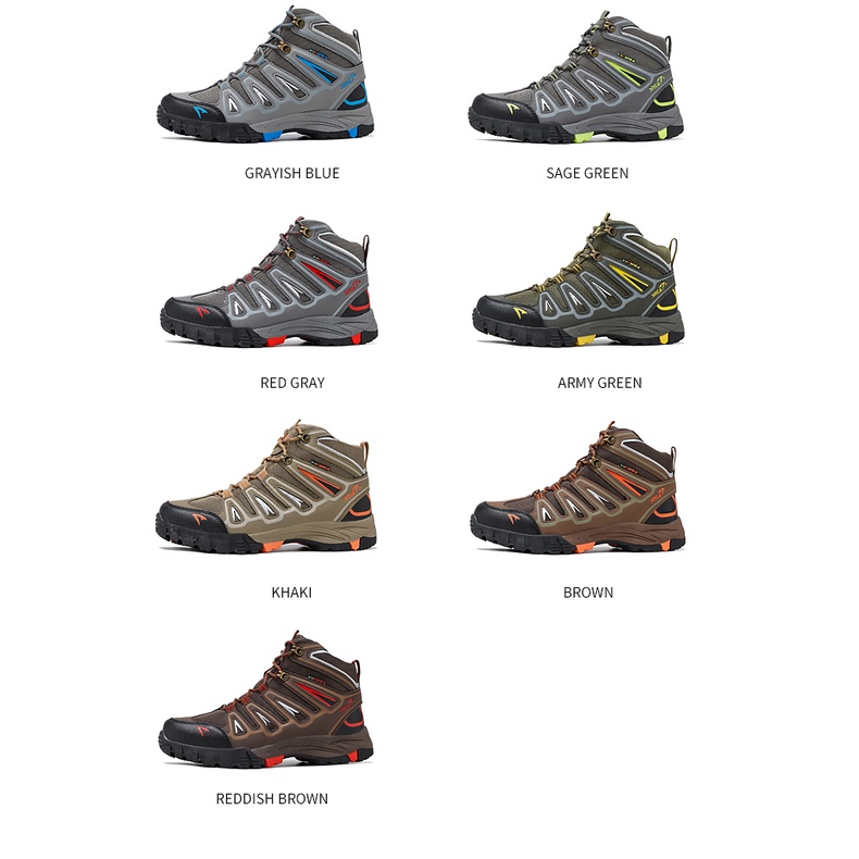 SNTA 500 Sepatu Hiking Gunung Outdoor Pendaki Boot Mid Semi Waterproof Bagus + Tali Cadangan SNTA  S