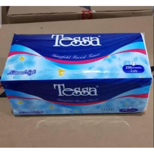 Tisu Wajah TESSA 250 lembar 2 Ply Natural Soft | NEW PRODUCT TESSA READYY !!!