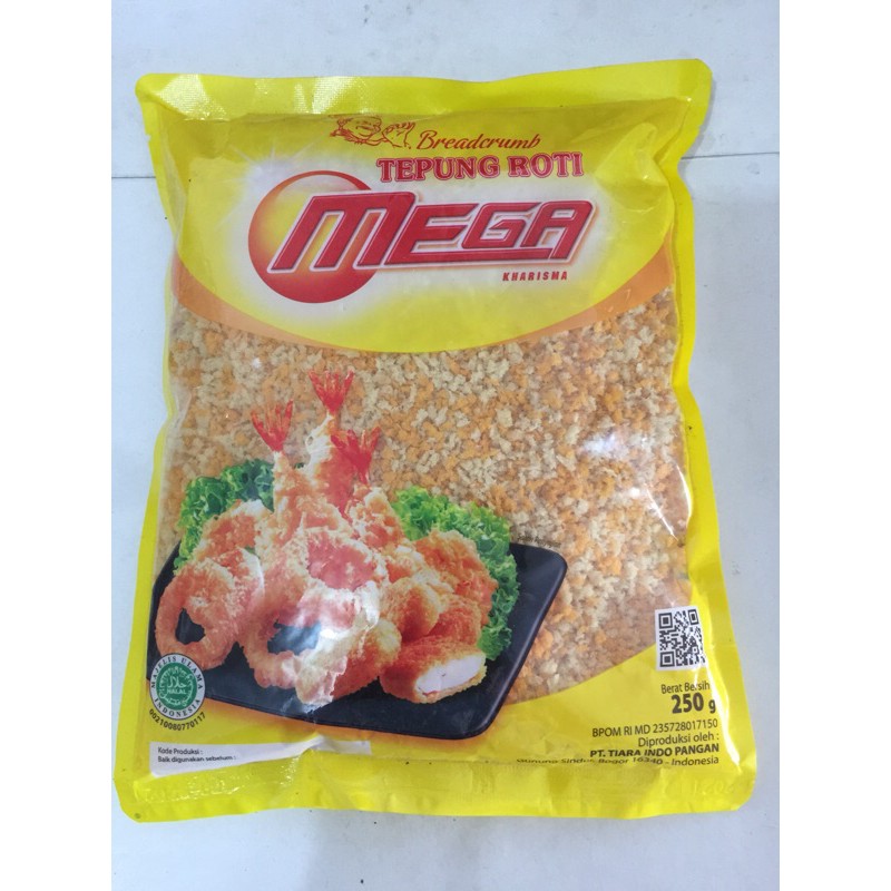 

[MAREM] TEPUNG ROTI MEGA BREAD CRUMB MIX TEPUNG PANIR 250GR