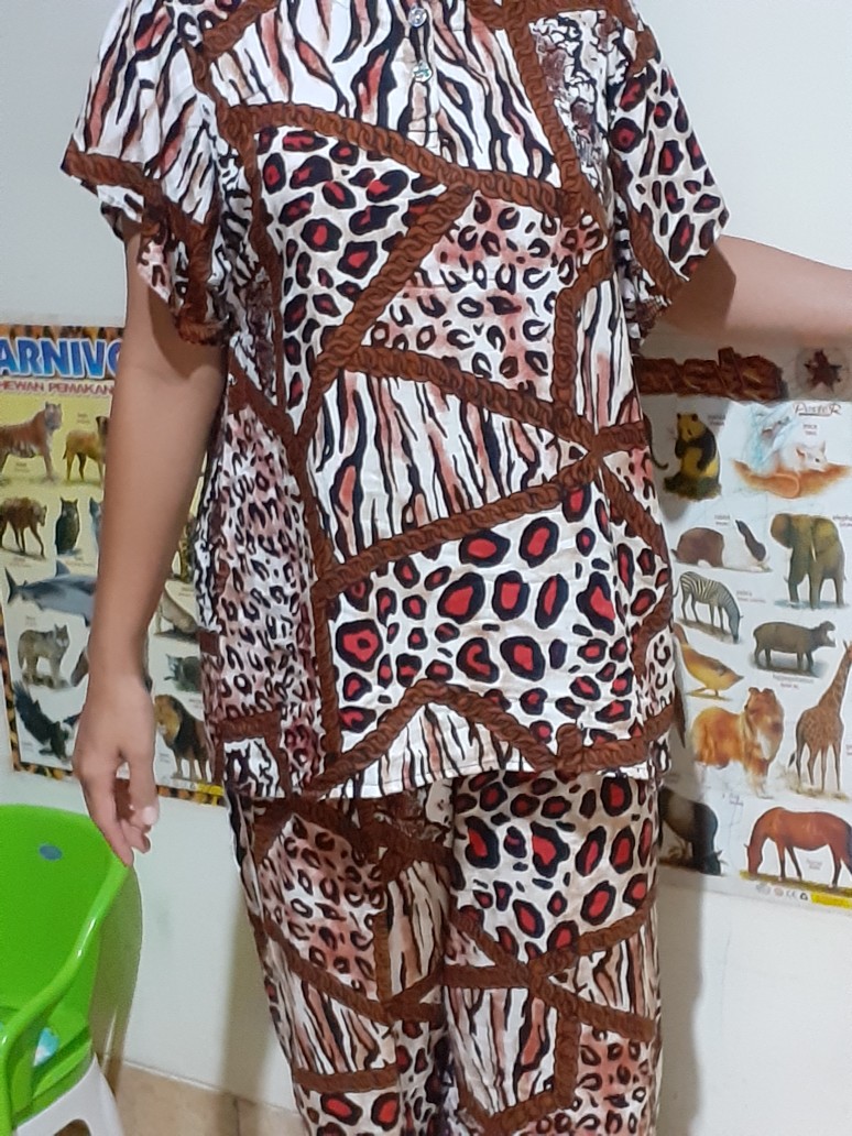 Setelan Cp Leopard Busui Bumil Adem Murah Batik Pekalongan