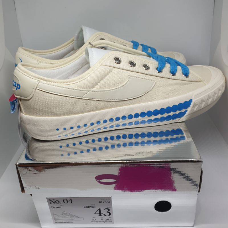 Sepatu Compass X Unkl 347 Retrograde Low Desain No 4 Warna Cream Size 43 Bnib Original