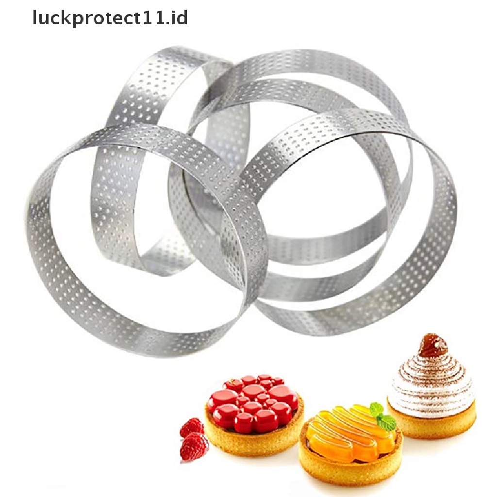 &lt; Luckprotect11. &lt; LuckproteksiCetakan Kue Tart Bentuk Bulat Bahan stainless Steel