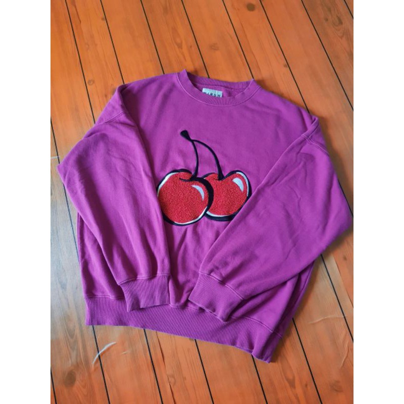 Crewneck Kirsh Big Cherry Violet