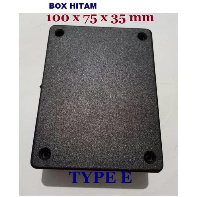 Box Hitam Plastik Type E 100X75X35 Mm 10 X 7.5 X 3.5 Cm Box Casing Dhtron92 Juara