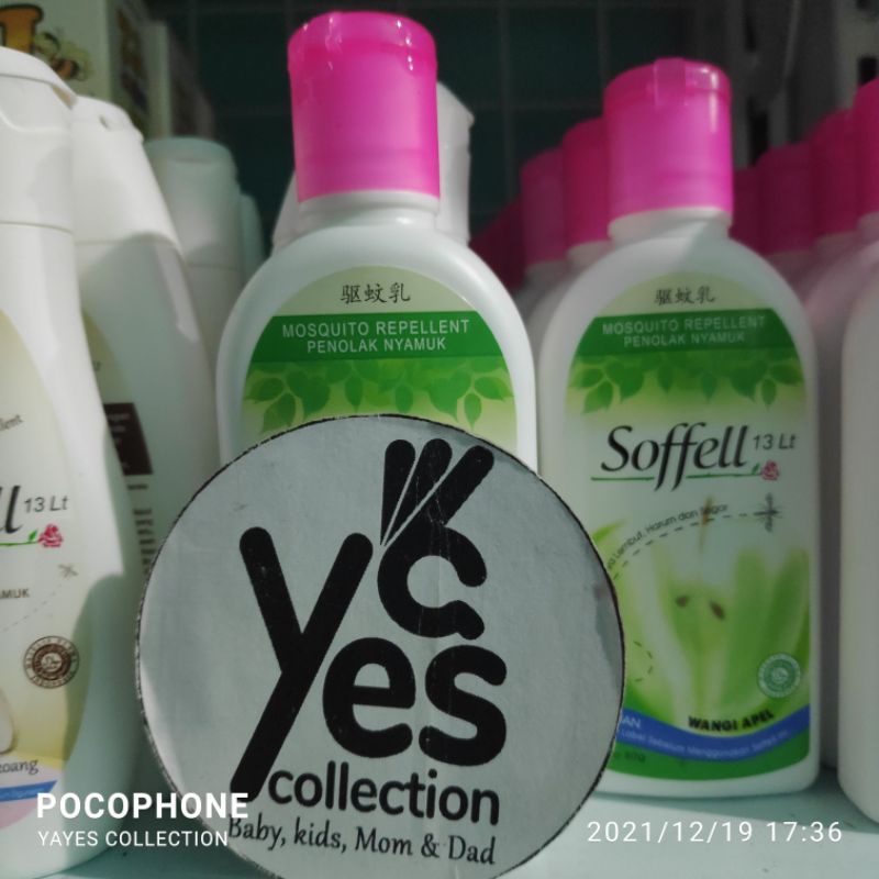 Soffel Lotion Penolak Nyamuk 80g Botol Bengkoang Apel Jeruk Mosquito Repellent sofel sopel anak Dewasa