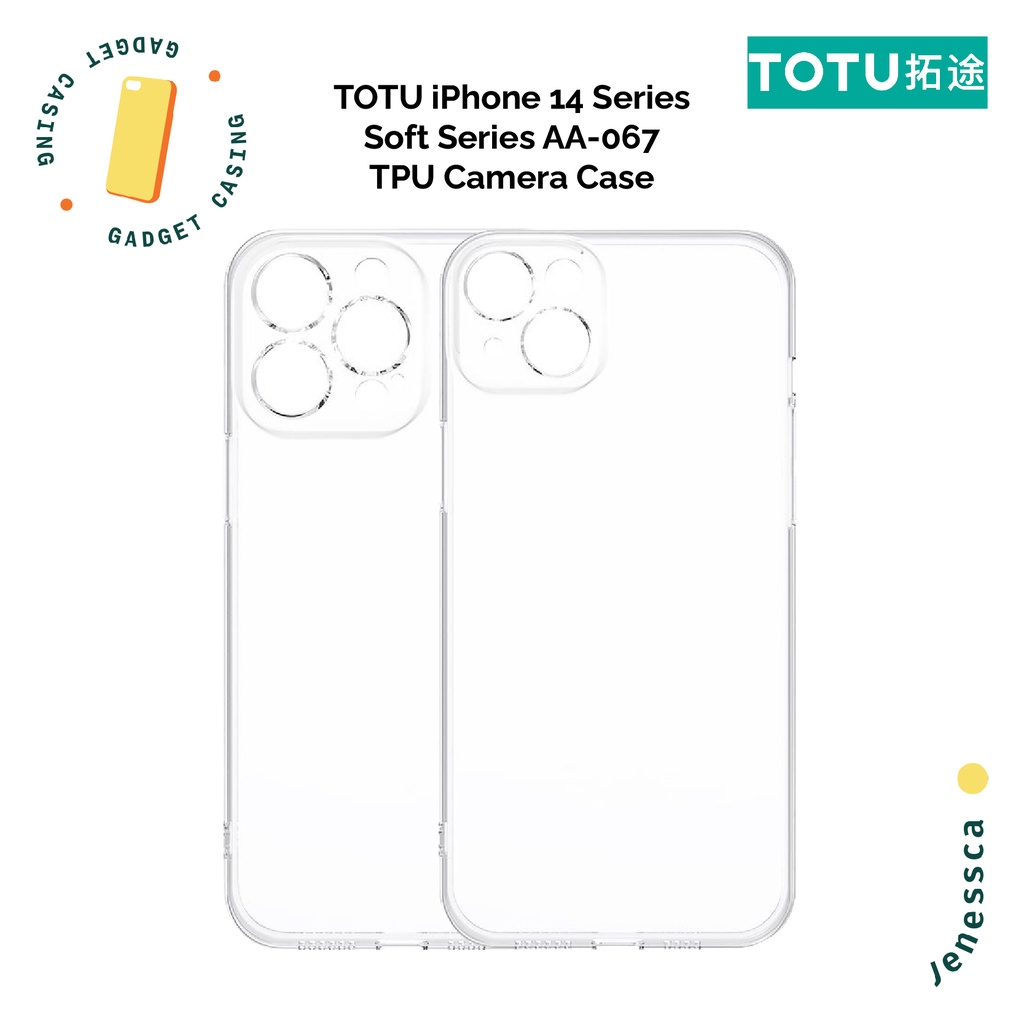 Casing iPhone 14/14 Plus/14 Pro/Max Slim Case TOTU Bening TPU