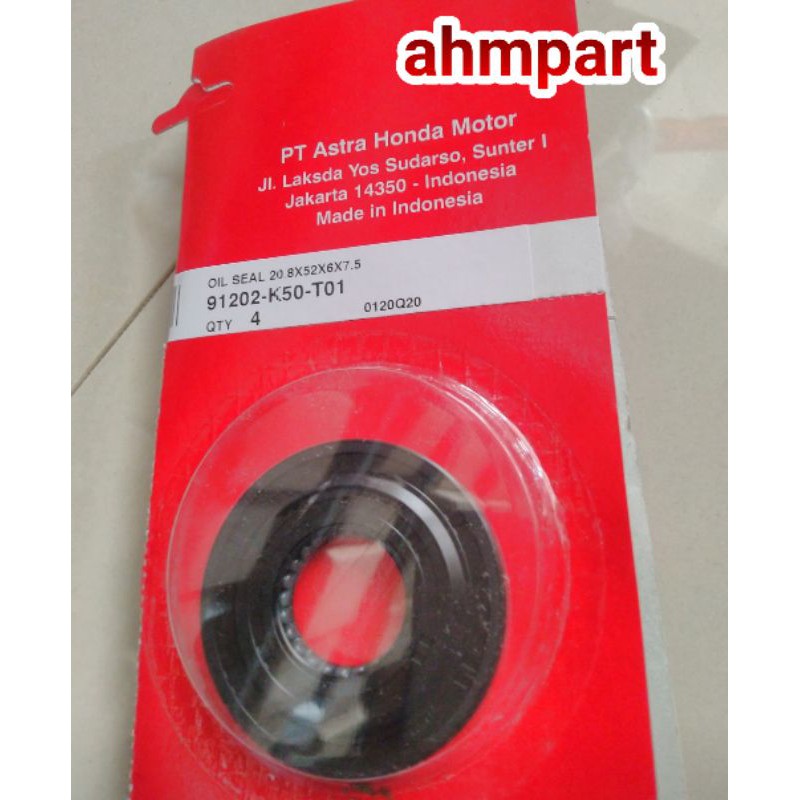 91202K50T01 - SEAL OIL ( SEAL CRANKSHAFT ) BEAT ESP, SCOOPY ESP, VARIO 110 ESP